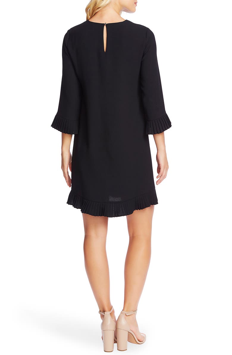 CeCe Pleat Detail Moss Crepe Shift Dress, Alternate, color,