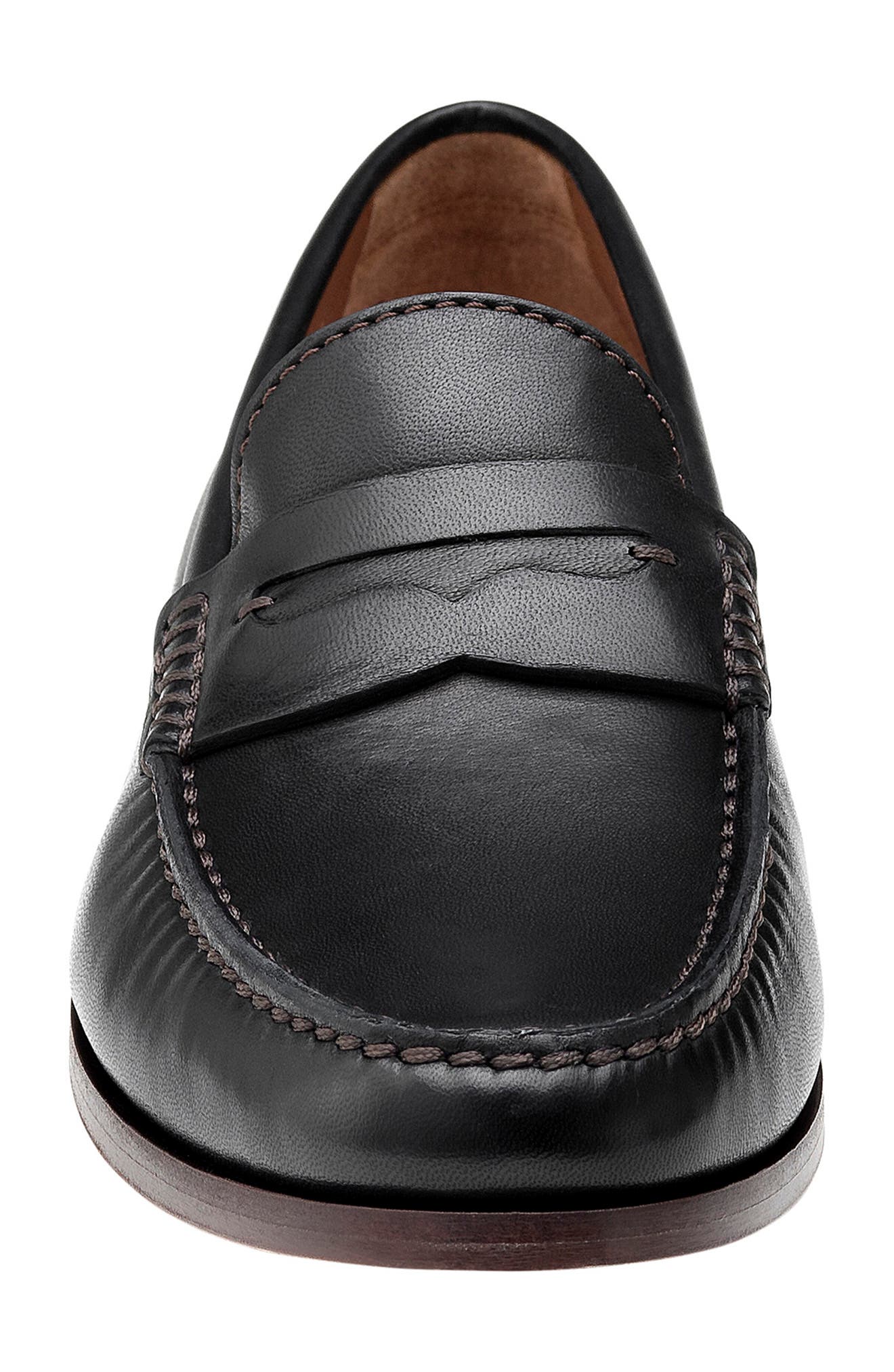 Johnston & Murphy Baldwin Penny Loafer, Alternate, color, Black