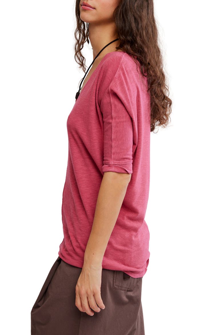 High Line T-Shirt, Alternate, color, DEEP CLARET