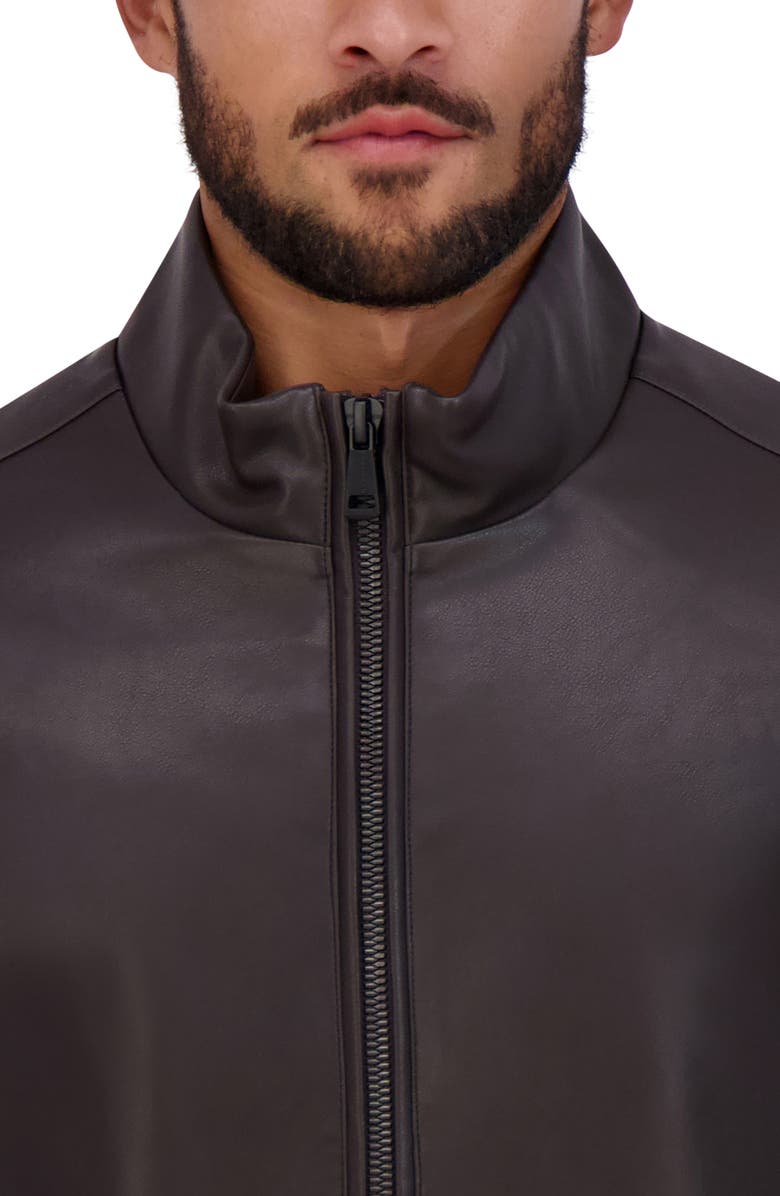 Cole Haan Signature Cole Haan Faux Leather Jacket, Alternate, color, Dark Brown