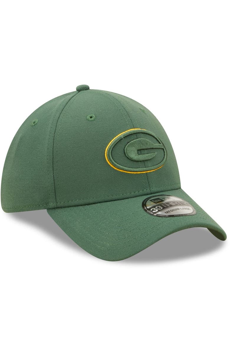 New Era Men's New Era Green Green Bay Packers Elemental 39THIRTY Flex Hat, Alternate, color,