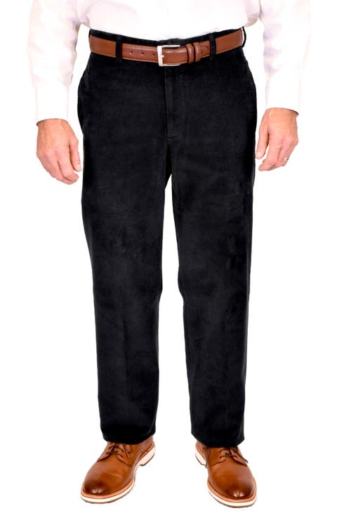 Flat Front Corduroy Dress Pants (Regular & Big)