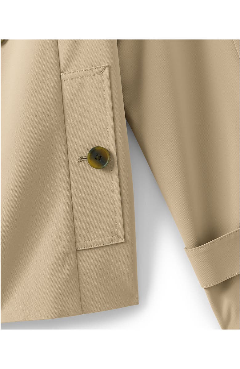 Lands' End Plus Size Trench Rain Jacket, Alternate, color, Champagne