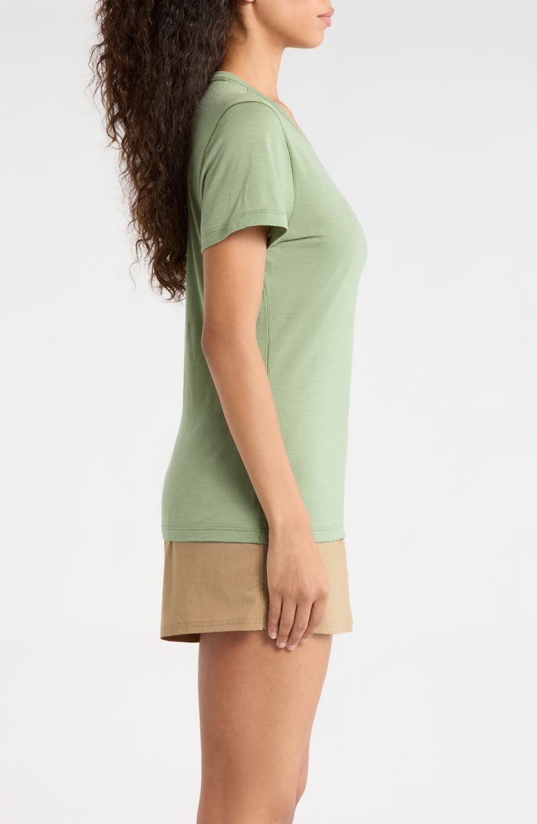Smartwool Ultralite Short Sleeve Merino Wool Blend T-Shirt, Alternate, color, Green Tea