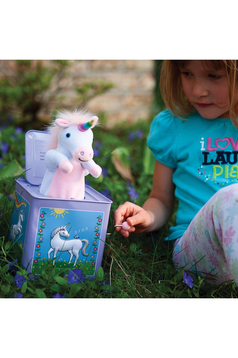 Unicorn Jack in The Box Toy, Alternate, color, Multicolored