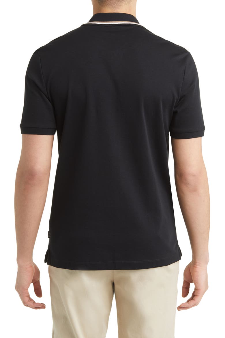 Penrose Tipped Polo, Alternate, color, BLK