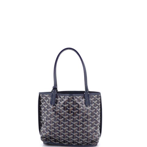 Anjou Reversible Tote Coated Canvas Mini