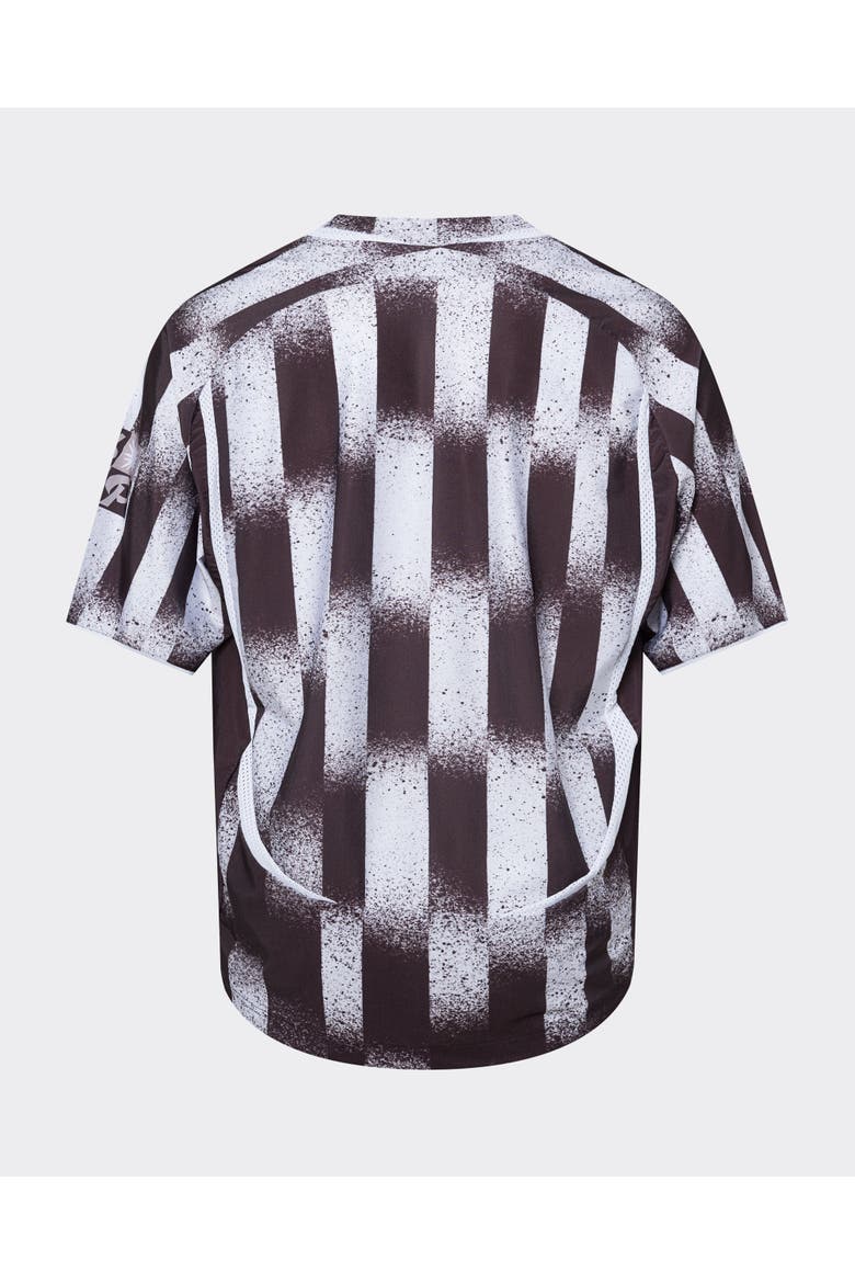 Torn Striped Football Jersey, Alternate, color, Black/White