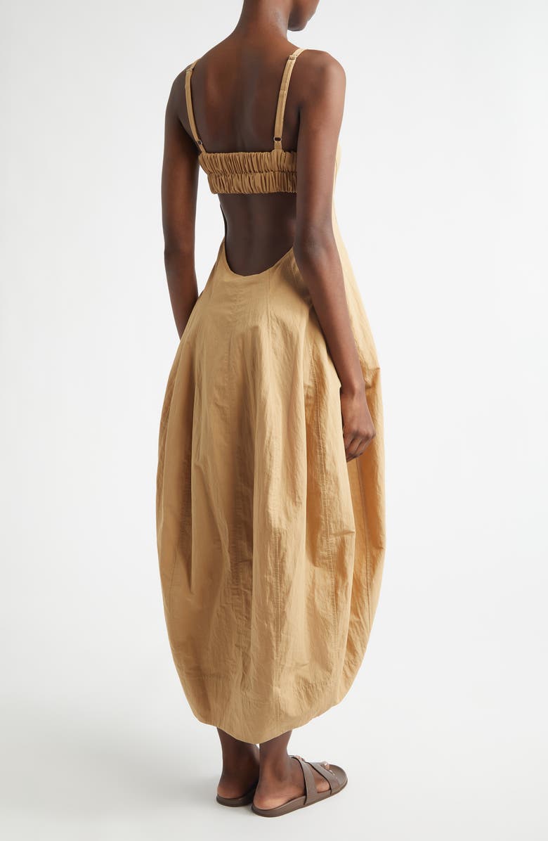 A.L.C. Nina Cotton Blend Barrel Dress, Alternate, color, Sand Dune