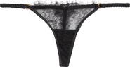 Bluebella Camelia Eyelash Lace & Mesh Thong