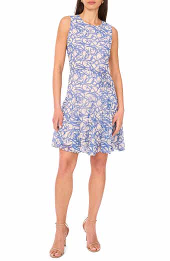 Vince Camuto Sleeveless Tie Belt Minidress