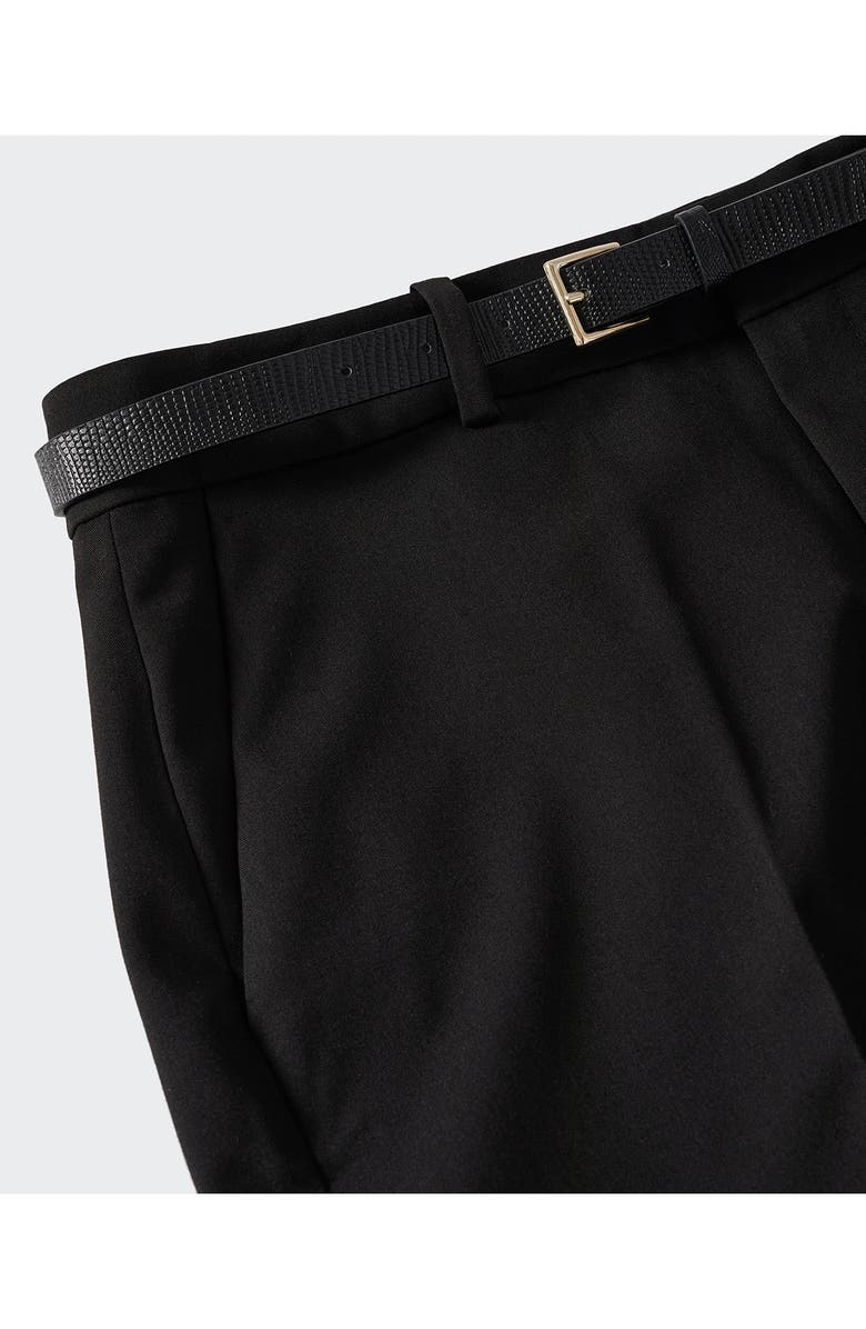 MANGO Belted Pants, Alternate, color,