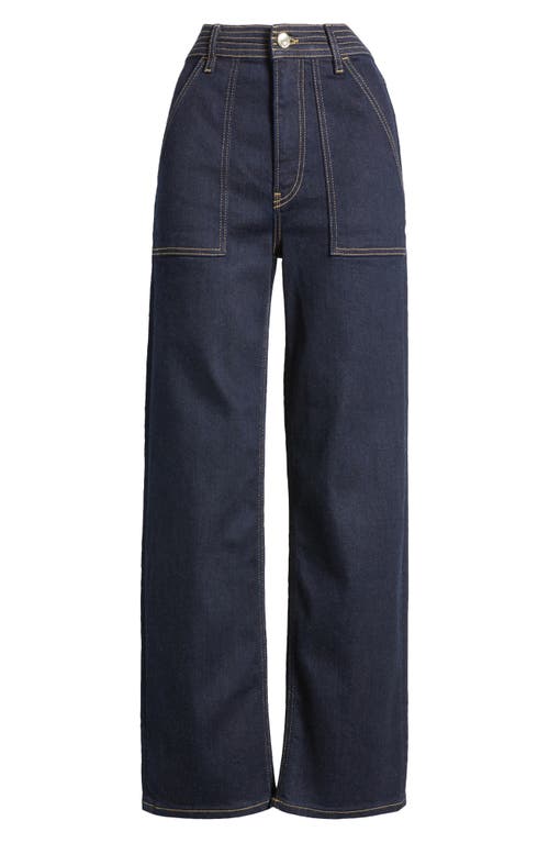 Shop Frame The Trapunto Ankle Straight Leg Jeans In Stargirl