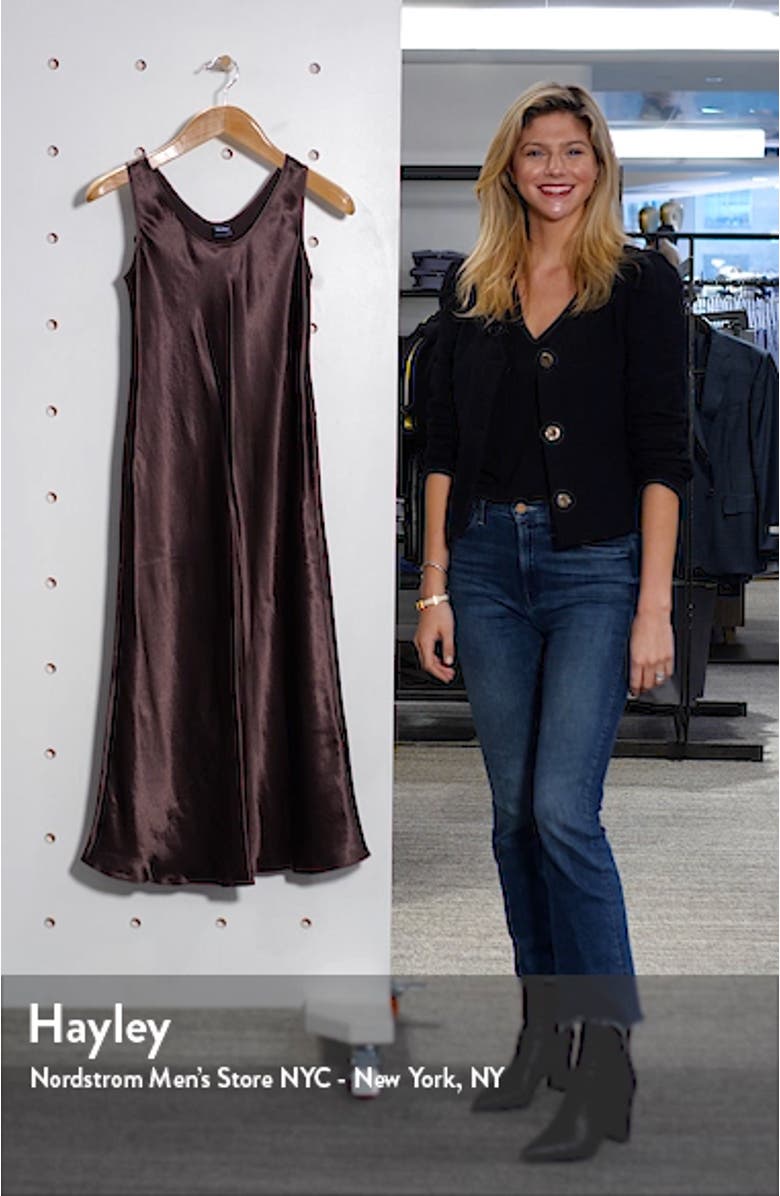 Talete Satin Midi Tank Dress, sales video thumbnail