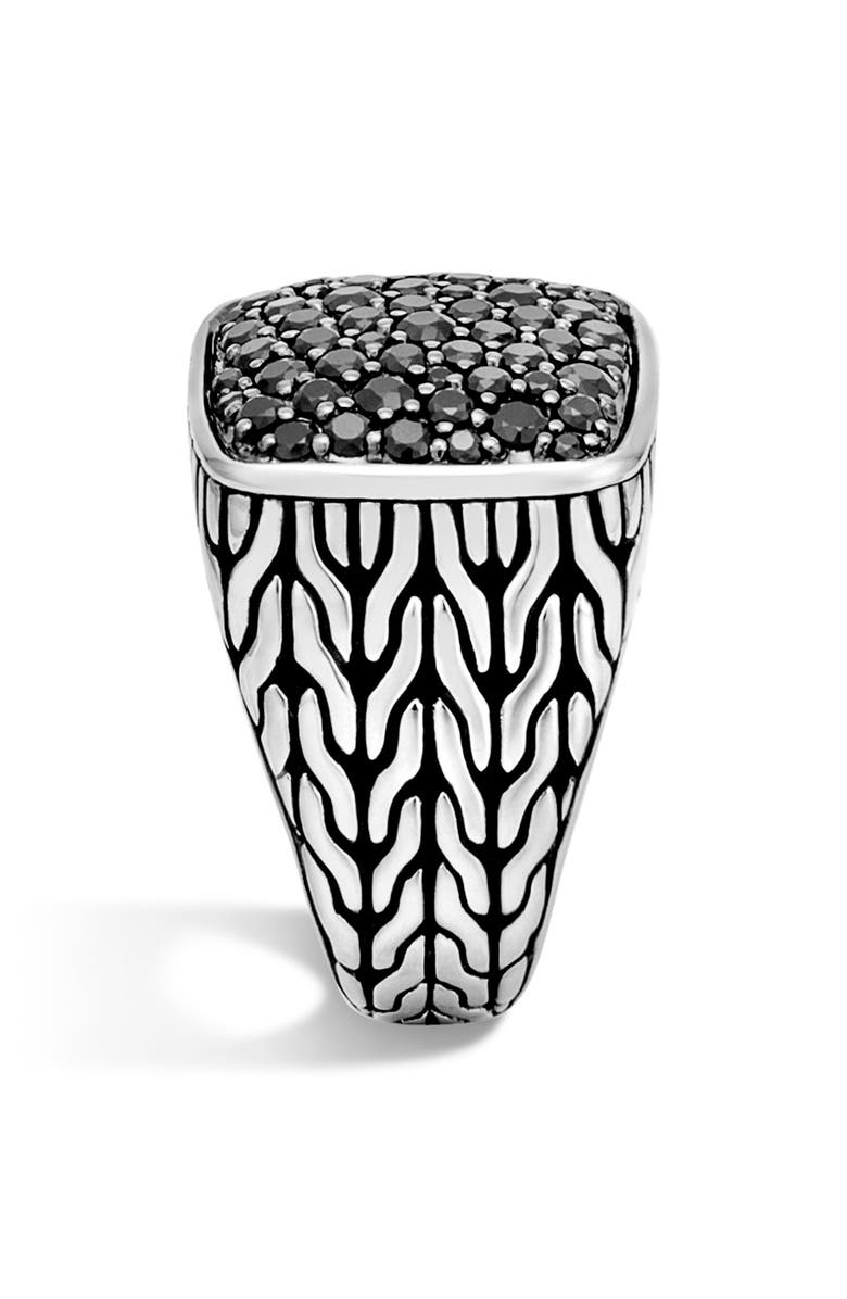 John Hardy Men's Classic Chain Silver Signet Ring, Alternate, color, 