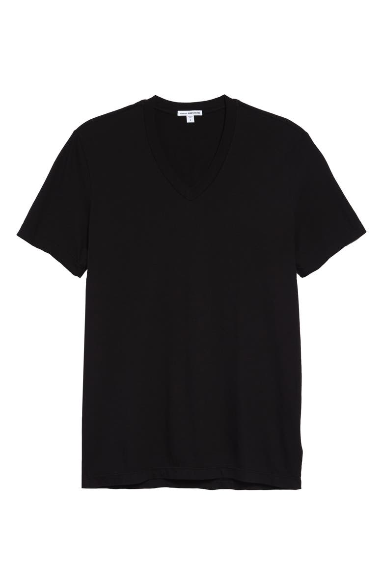 James Perse Short Sleeve V-Neck T-Shirt, Alternate, color, 