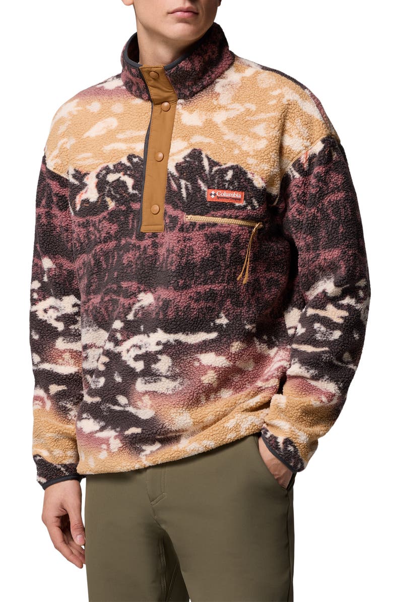 Columbia Helvetia II Print Fleece Pullover, Alternate, color, 