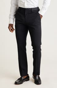 Bonobos Jetsetter Flat Front Hemmed Stretch Wool Dress Pants