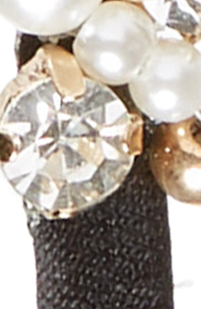 Tasha Imitation Pearl & Crystal Headband, Alternate, color,