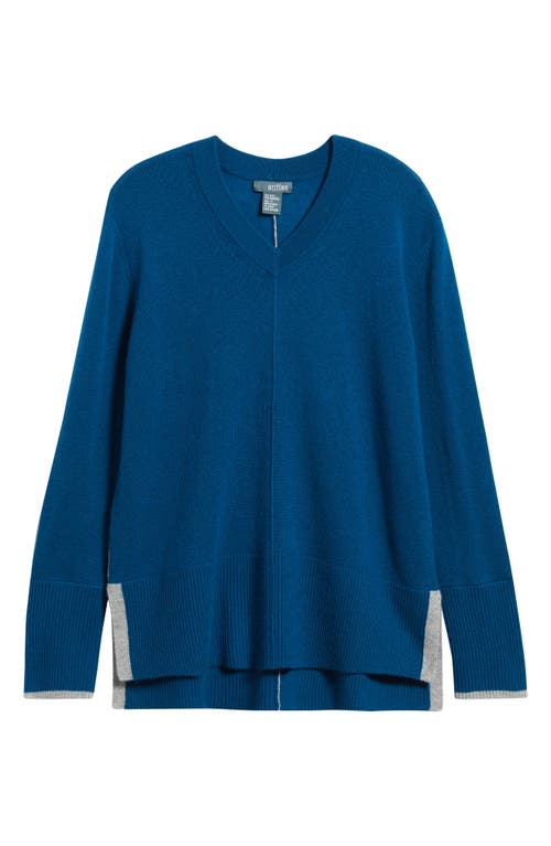 Griffen Tipped Wool & Cashmere High-low Sweater In Multi