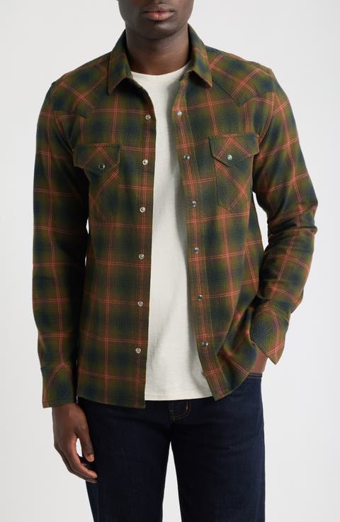 Wyatt Plaid Long Sleeve Western Shirt