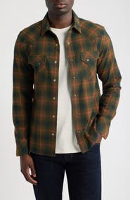 Pendleton Wyatt Plaid Long Sleeve Western Shirt