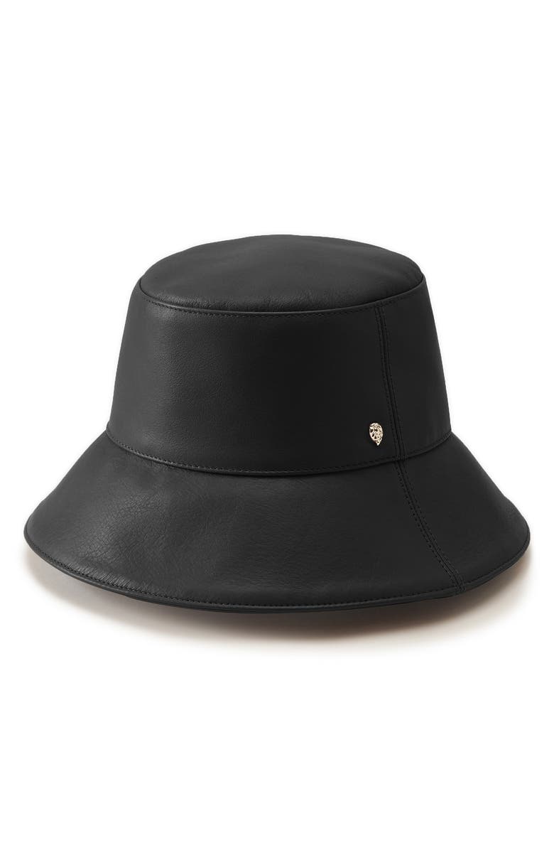 Helen Kaminski Ezra Leather Bucket Hat, Main, color,