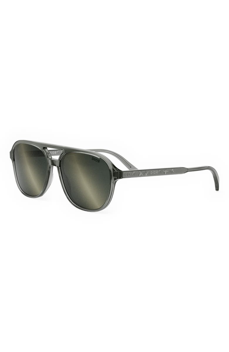 DIOR InDior N1I 57mm Navigator Sunglasses, Alternate, color, 