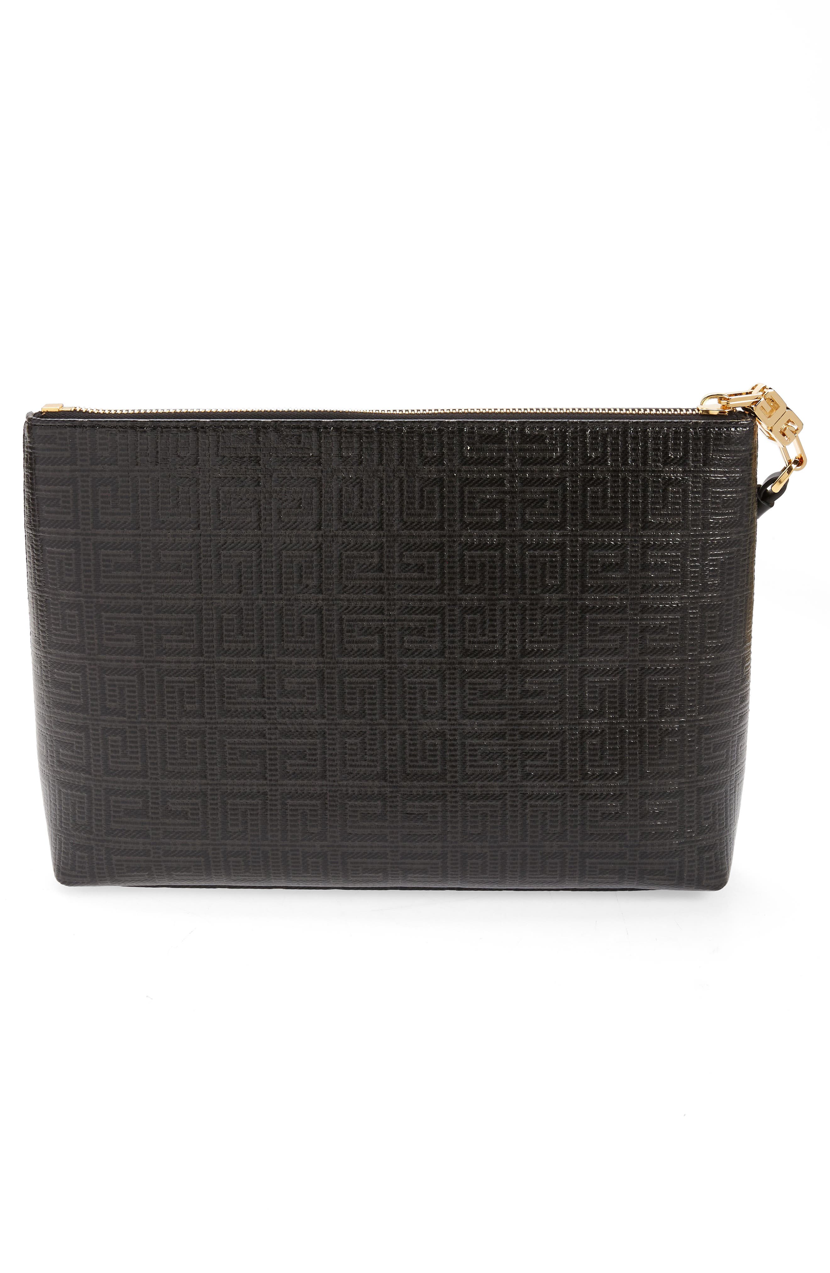 Givenchy Large 4G Canvas Pouch, Alternate, color, 