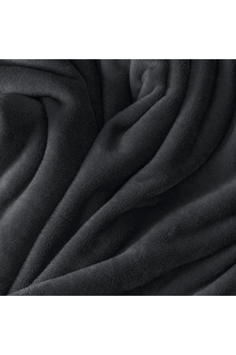 Microplush Fleece Blanket, Alternate, color, Black