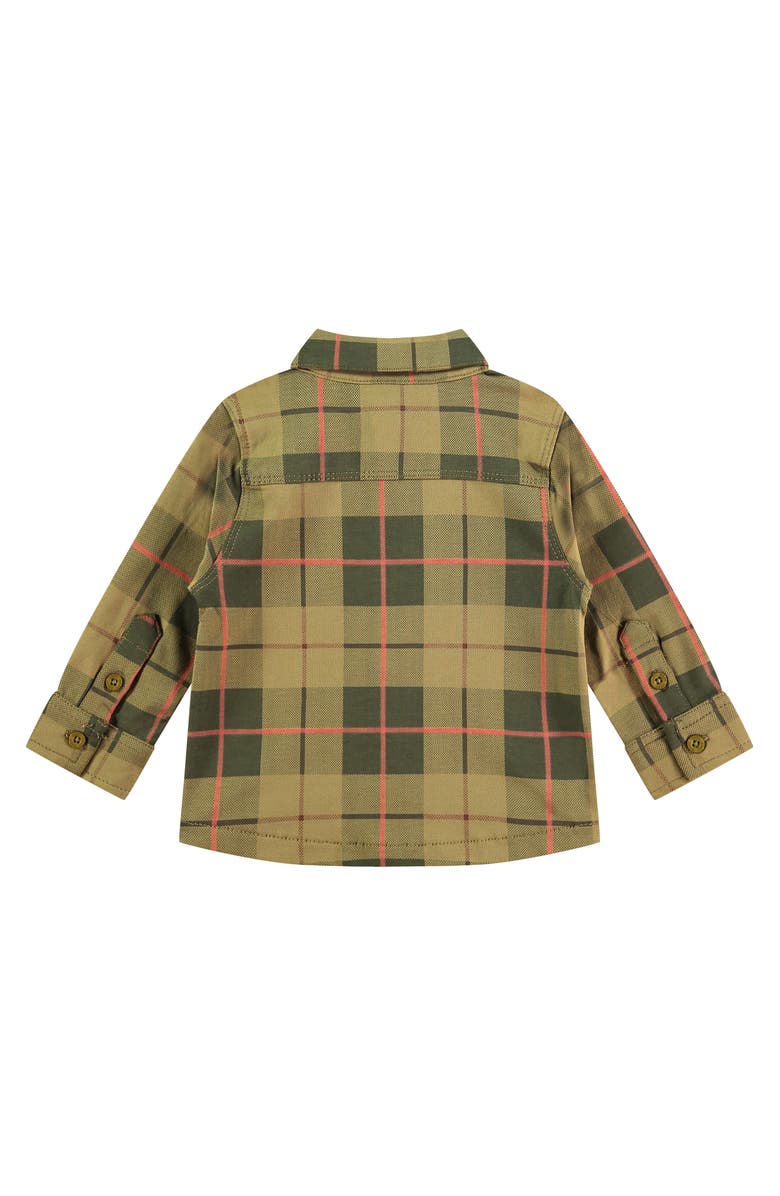 BABYFACE Plaid Button Up Shirt, Alternate, color, Kiwi