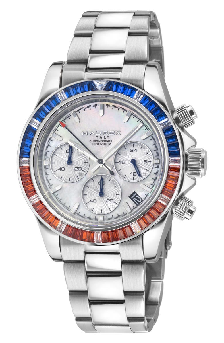 GEVRIL Haurex Bracelet Watch, Main, color, Silver