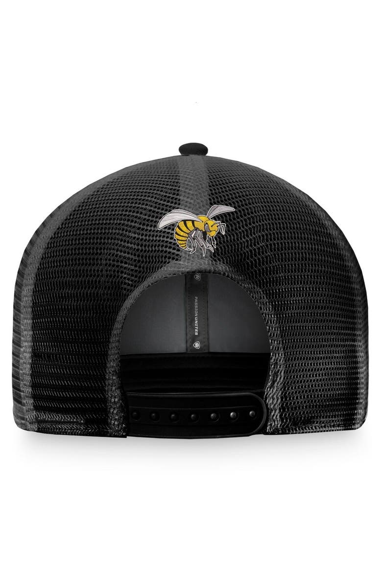 TOP OF THE WORLD Men's Top of the World Black/Gold Alabama State Hornets Origins Trucker Adjustable Hat, Alternate, color, Black