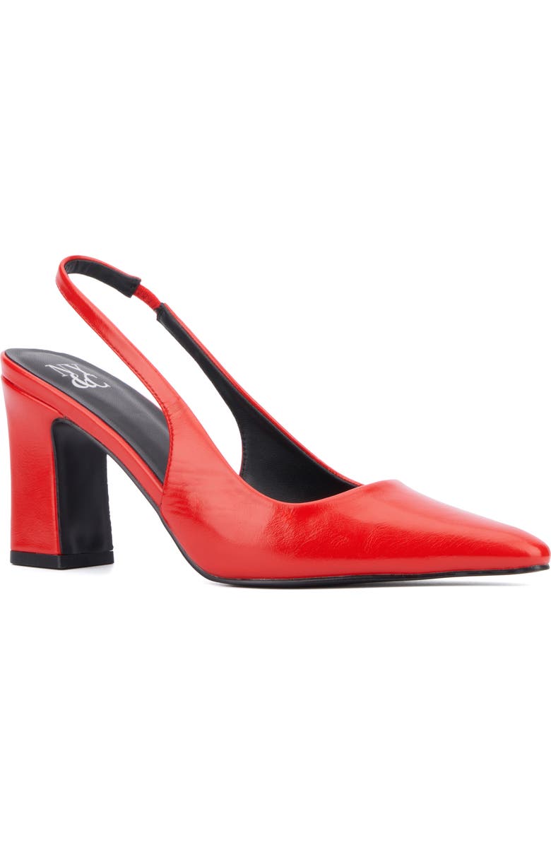 NEW YORK AND COMPANY Theresa Slingback Pump, Main, color, Red