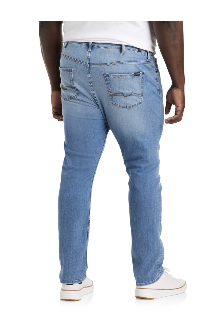 Big & Tall Light Wash Jeans, Alternate, color, PACIFIC BLUE