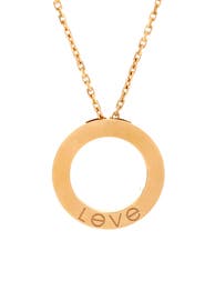 Pre-Owned Cartier Love Pendant Necklace 18K Yellow Gold
