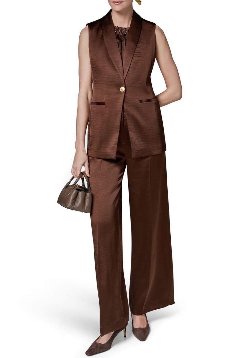 One-Button Vest, Alternate, color, CANYON