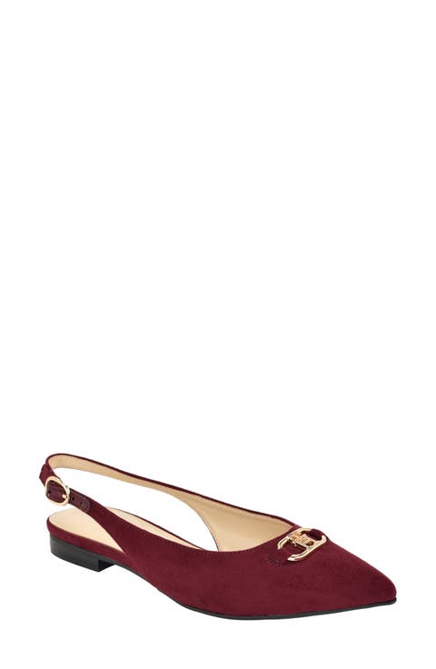 Vesly Pointed Toe Slingback Flat