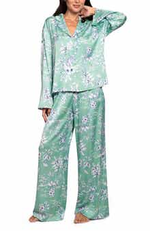 Midnight Bakery Floral Satin Pajamas