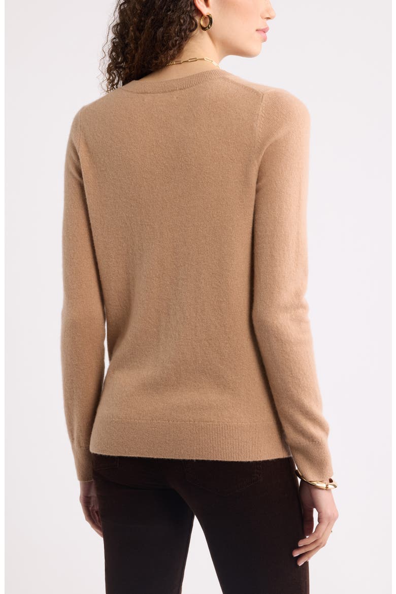 V-Neck Cashmere Sweater, Alternate, color, TAN FINCH