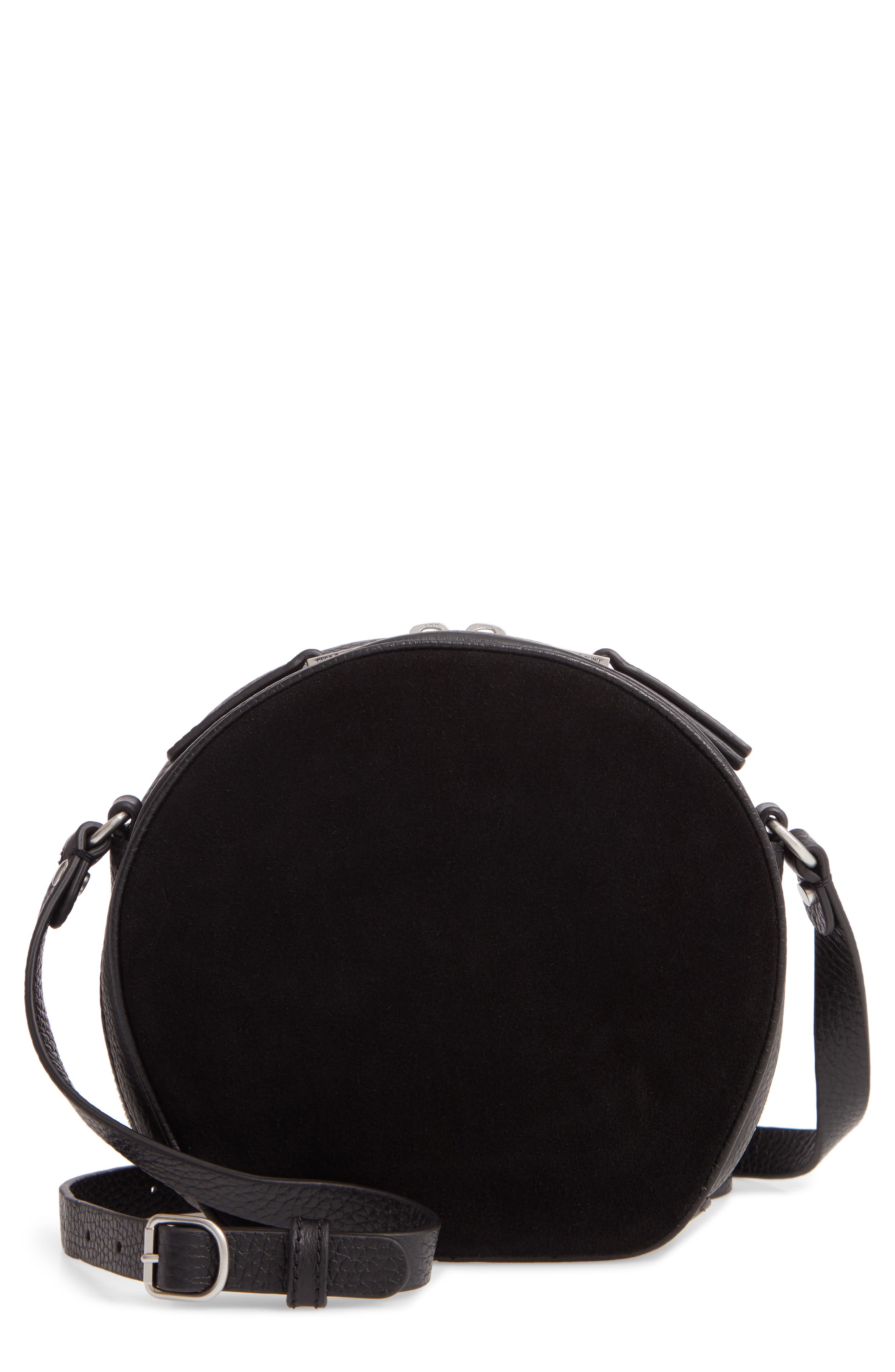 Treasure & Bond Shelby Round Leather Crossbody Bag, Main, color, 