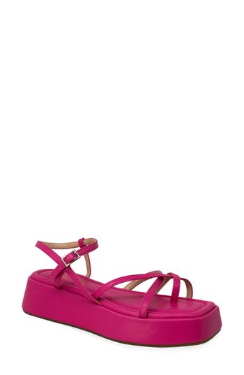 Chase & Chloe Chase And Chloe Olsen Strappy Flatform Sandal