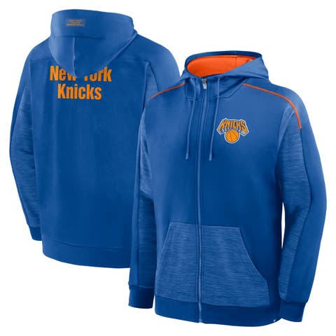 Men
s Fanatics Blue New York Knicks Back Door Cut Play Defender Full-Zip Hoodie