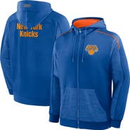 FANATICS Men's Fanatics Blue New York Knicks Back Door Cut Play Defender Full-Zip Hoodie