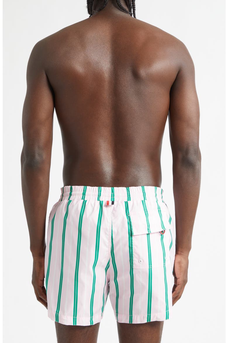 Stripe Swim Trunks, Alternate, color, LIGHT PINK
