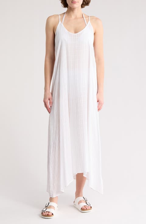 Textured Flowy Cover-Up Dress