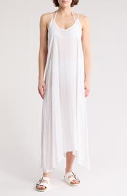 NORDSTROM RACK Textured Flowy Cover-Up Dress