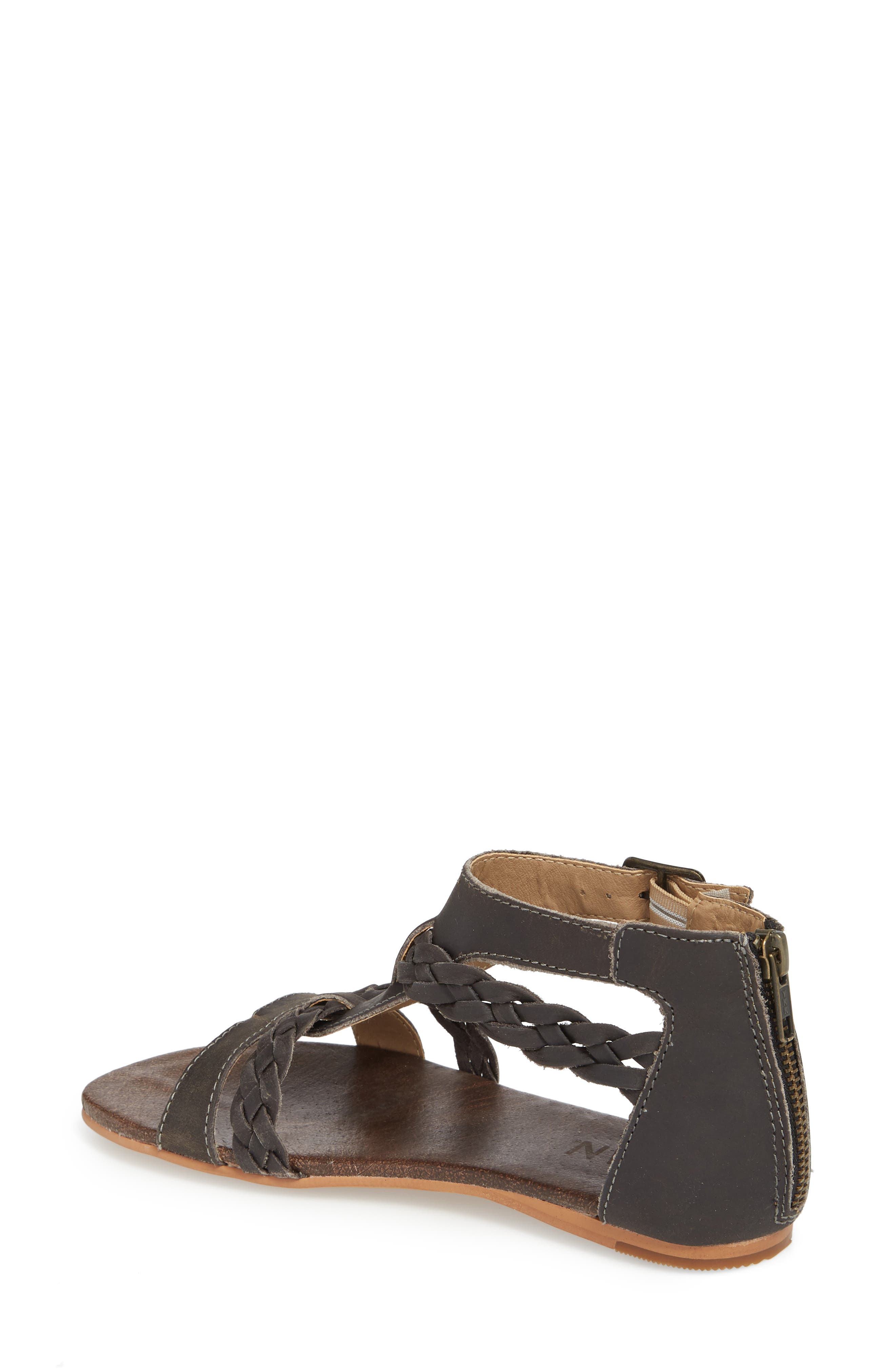 Posey Braided V-Strap Sandal, Alternate, color, SYDNEY BLACK
