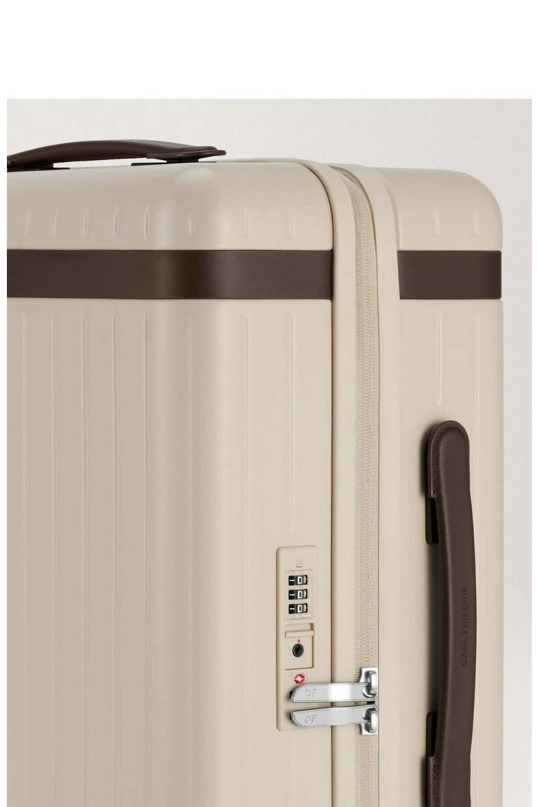 The Carry-on Zipped Suitcase, Alternate, color, Sand / Chocolate