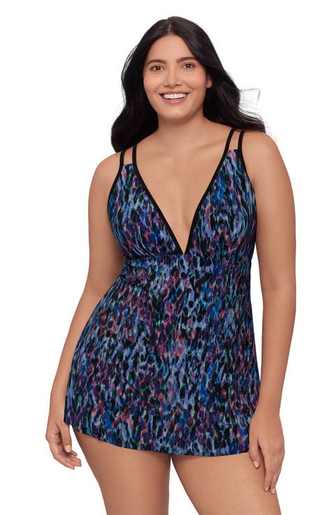 Tracey Adjustable Side-Tie Coverage Plus Size Swimdress